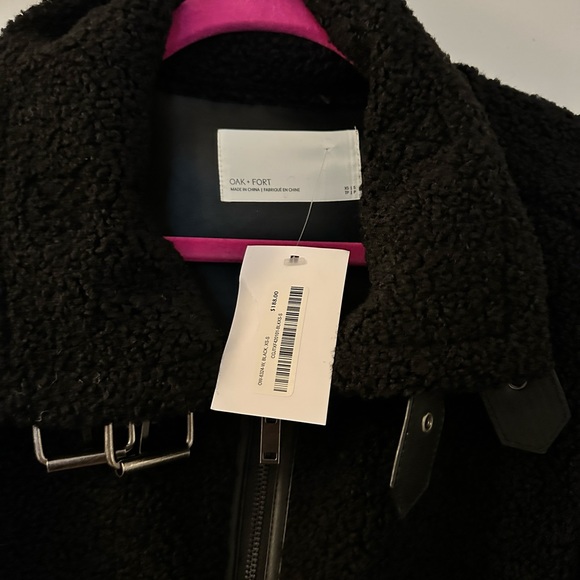 Oak + Fort Shearling Aviator Jacket - Picture 2 of 5